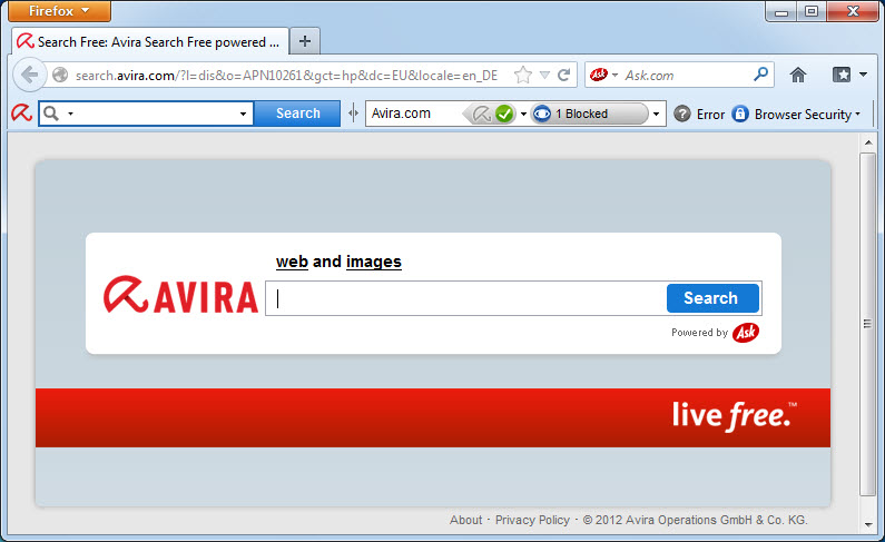 Why does my browser look different after installing Avira version 2013?